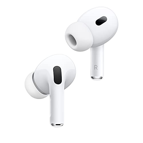 Apple Airpods Pro 2 Wireless Earbuds, Bluetooth Headphones, Active Noise Cancellation, Hearing Aid Feature, Transparency, Personalized Spatial Audio, High-Fidelity Sound, H2 Chip, Usb-C Charging