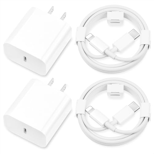 Mailesi For Iphone Charger Fast Charging,[Mfi Certified] 2Pack 20W Type C Fast Charger Block With 6Ft Usb C Charger Cable Compatible For Iphone 14/13/12/11 Pro Max/11/Xs Max/Xr/X,Ipad,Airpods Pro