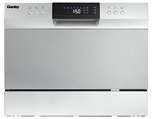 Danby Ddw631Sdb Countertop Dishwasher With 6 Place Settings And Silverware Basket, Led Display, Energy Star