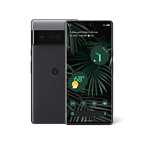 Google Pixel 6 Pro 5G, Us Version, 128Gb, Stormy Black - Unlocked (Renewed)