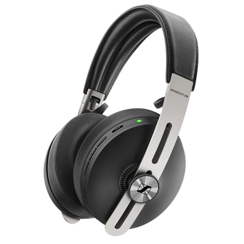 Sennheiser Momentum 3 Wireless Noise Cancelling Headphones With Alexa, Auto On/Off, Smart Pause Functionality And Smart Control App, Black