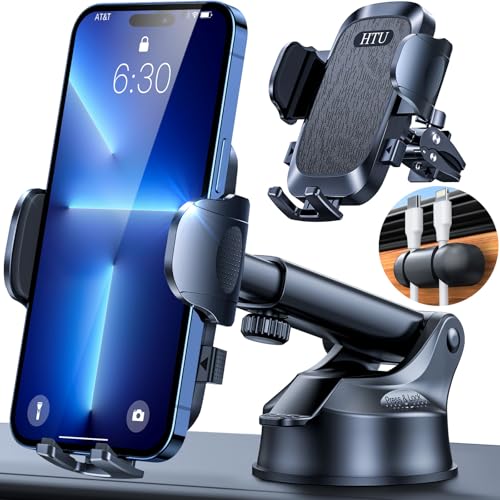 2024 Ultimate Car Phone Mount【80+Lbs Strongest Suction &Amp; Military-Grade】【Patent &Amp; Safety Certs】 Cell Phone Holder Truck Stand For Dashboard Windshield Vent For Iphone 15 Pro Max 14 13 Samsung, Black