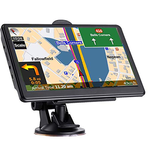 Gps Navigation For Car, Latest 2024 Map,7 Inch Touch Screen Real Voice Spoken Turn-By-Turn Direction Reminding Navigation System For Cars, Vehicle Gps Satellite Navigator With(Free Lifetime Updates)