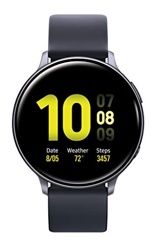 Samsung Galaxy Watch Active 2 Smart Watch 44Mm Us Version Gps Bluetooth Advanced Health Monitoring Fitness Tracking Long-Lasting Battery, Aqua Black