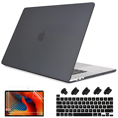 May Chen Compatible With Macbook Pro 13 Inch Case 2022 2021 2020 Release Model A2338 M2 M1 A2251 A2289, Plastic Hard Shell Case Keyboard Cover For Macbook Pro 13 Touch Bar Fits Touch Id, Matte Black