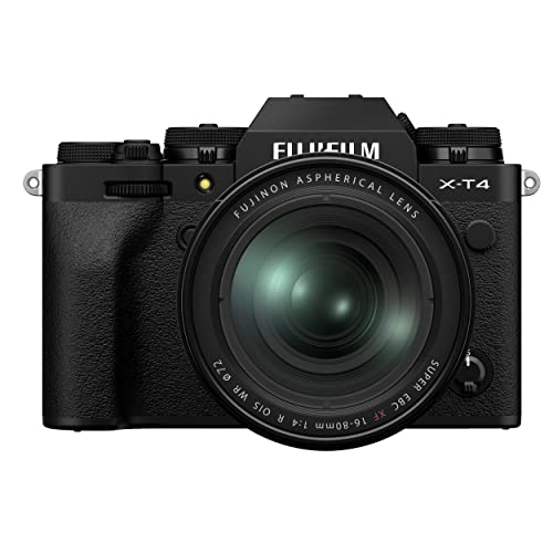 Fujifilm X-T4 Mirrorless Digital Camera Xf16-80Mm Lens Kit - Black