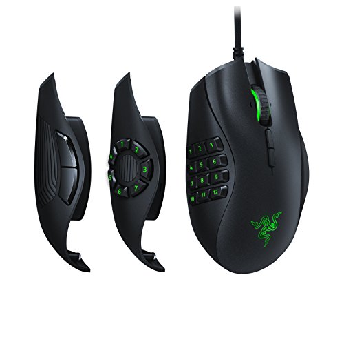 Razer Naga Trinity Gaming Mouse: 16,000 Dpi Optical Sensor - Chroma Rgb Lighting - Interchangeable Side Plate W/ 2, 7, 12 Button Configurations - Mechanical Switches