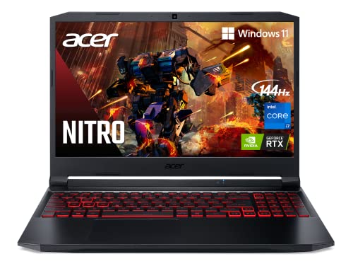Acer Nitro 5 An515-57-79Td Gaming Laptop | Intel Core I7-11800H | Nvidia Geforce Rtx 3050 Ti Laptop Gpu | 15.6' Fhd 144Hz Ips Display | 8Gb Ddr4 | 512Gb Nvme Ssd | Killer Wi-Fi 6 | Backlit Keyboard