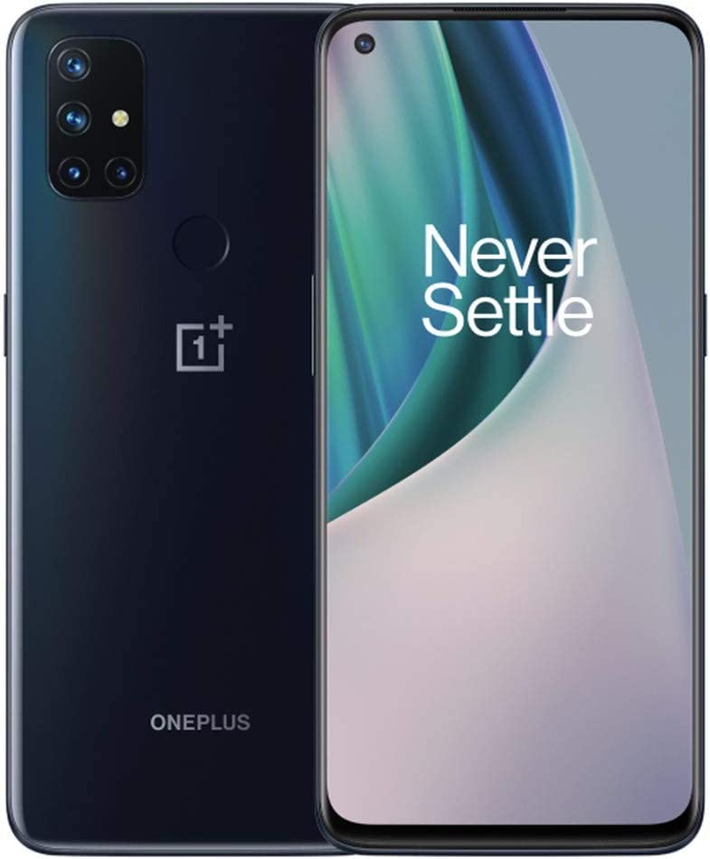 Oneplus Nord N10 5G, Euro 5G /Global 4G Lte, International Version (No Us Warranty), Midnight Ice 128Gb, 6Gb - Gsm Unlocked (T-Mobile, At&Amp;T, Metro) - 64Gb Sd Bundle