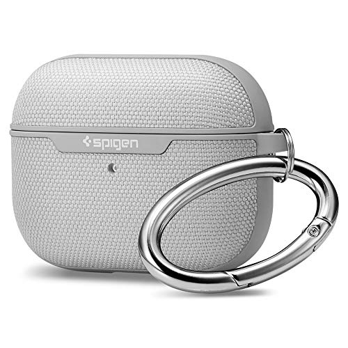 Spigen Urban Fit Designed For Airpods Pro Case Cover With Key Chain, Fabric Case For Airpods Pro - Gray