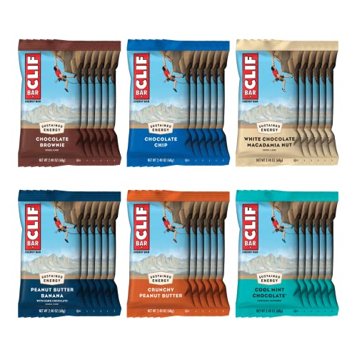 Clif Bars - Energy Bars - Best Sellers Variety Pack- Made With Organic Oats - Plant Based (2.4 Ounce Protein Bars, 16 Count) Packaging &Amp; Assortment May Vary (Amazon Exclusive)