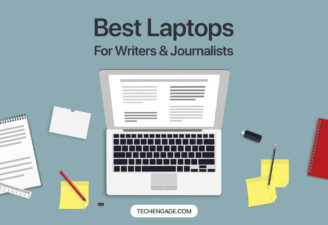 An illustration of the best laptops for writers and journalists