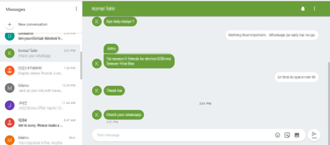 Android Messages Web Review