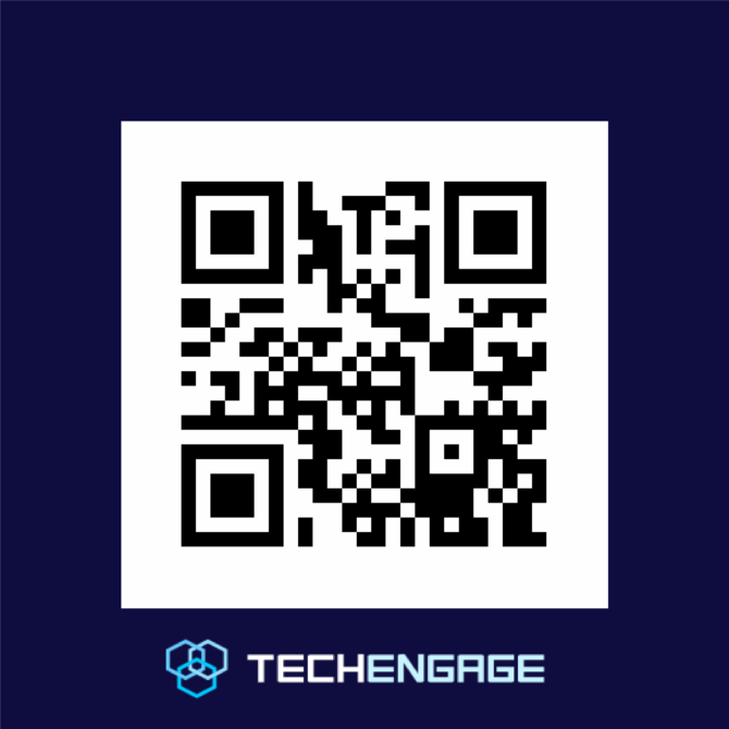 Qrcode Leading To Techengage.com