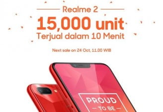 Realme 2 sold 15000 units in Indonesia