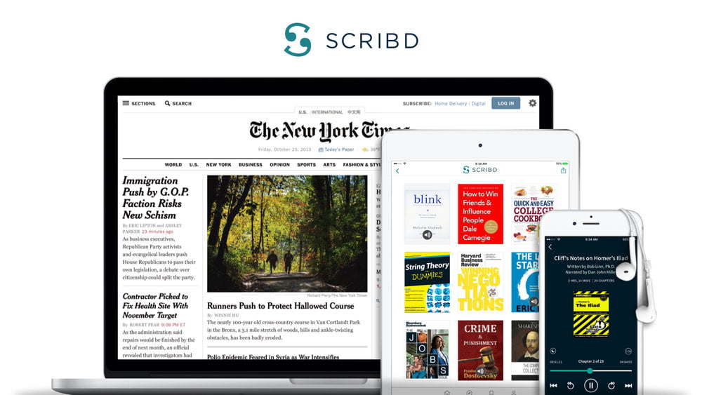 New York Times Joins With Scribd To Offer An Economical Subscription Bundle