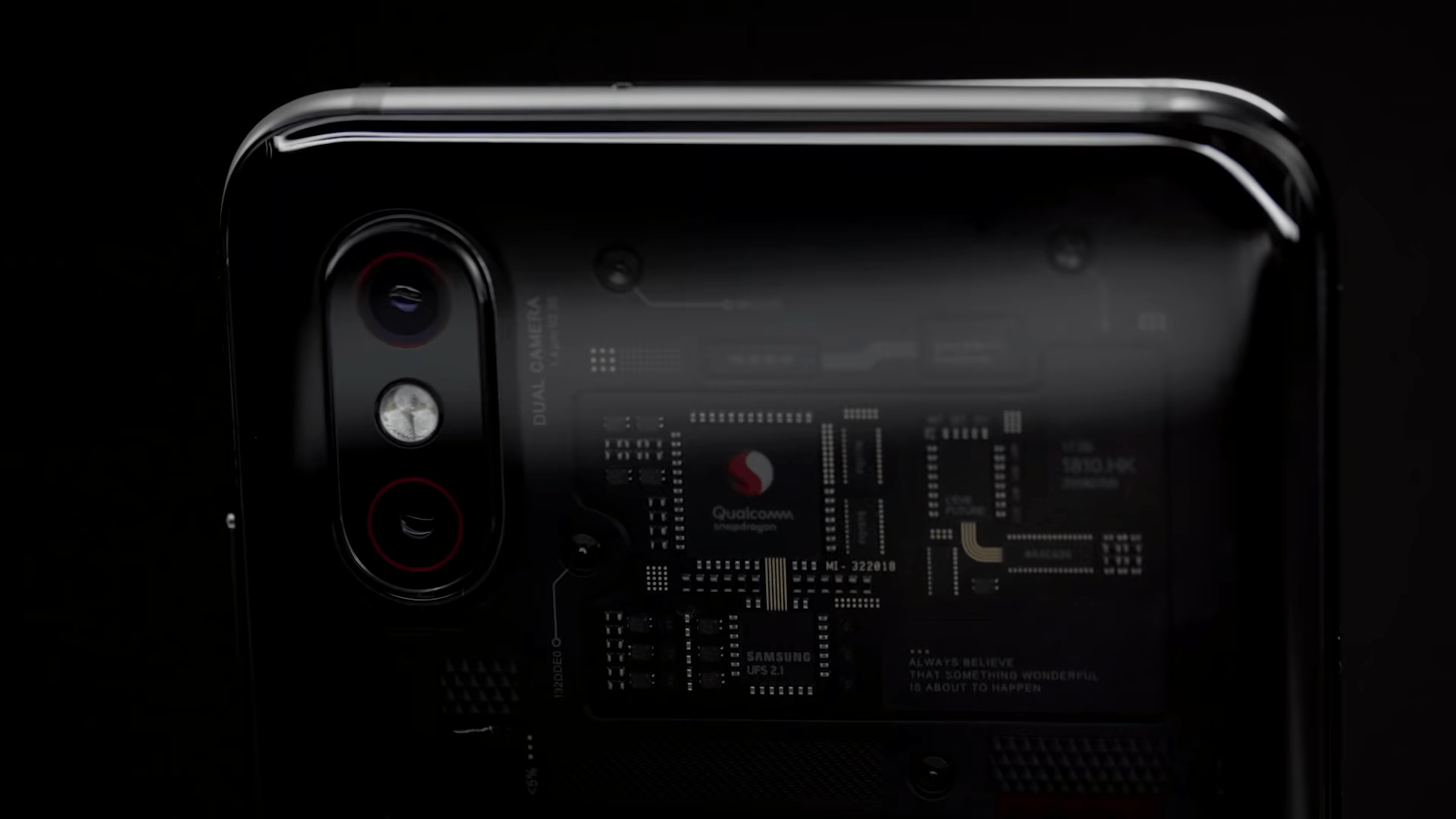 Mi 8 Pro Backside Transparent