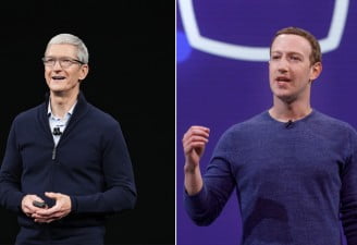 Tim Cook and Mark Zuckerberg