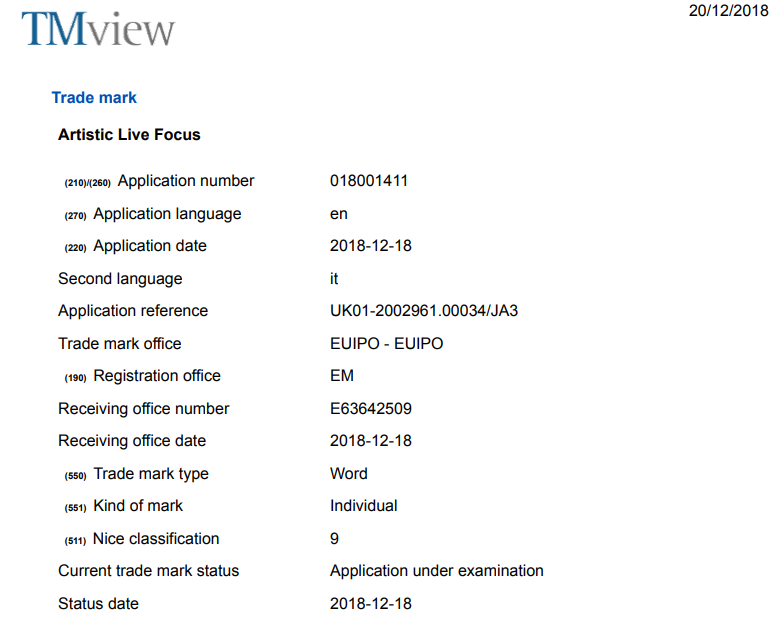 Samsung S10 'Artistic Live Focus' Feature Patent Application