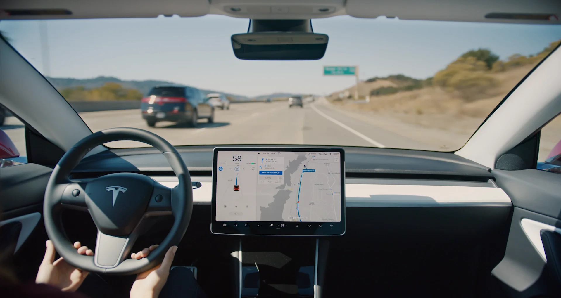 Tesla autopilot navigation