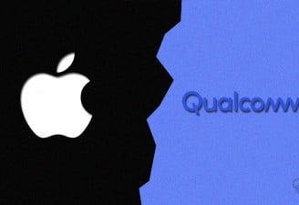 Apple vs Qualcomm illustration