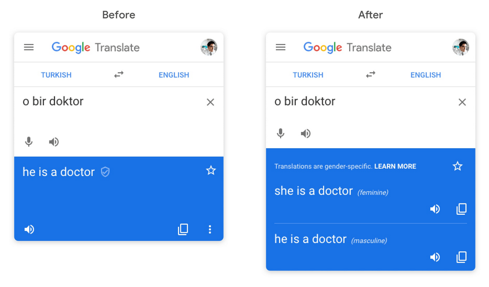 Gender Discrimination On Google Translate