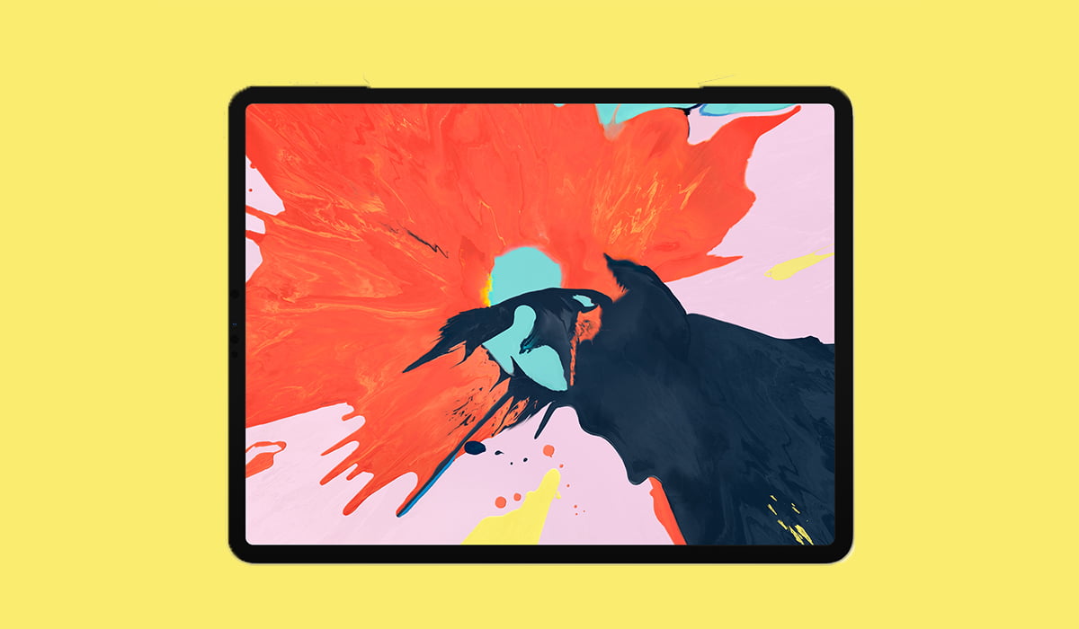 Ipad Pro 2018 Yellow Background