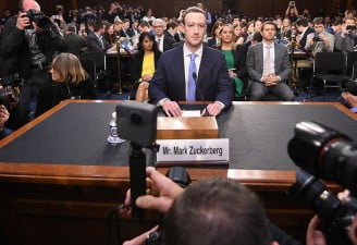 Mark Zuckerberg in Congress hearing, facebook grants data access
