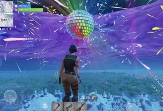 Fortnite scnreenshot New Year's Eve