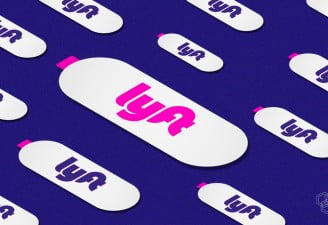 an illustration with lyft logo