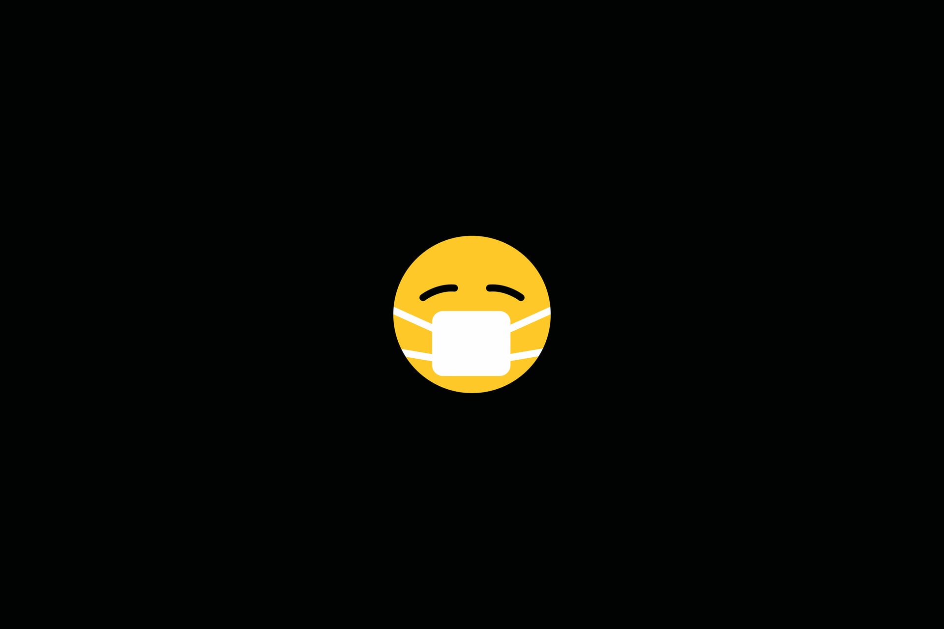 An emoji wearing a mask