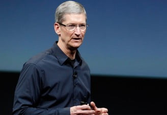 Tim Cook in a Apple Keynote