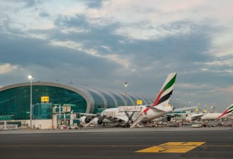 An Airside view of Dubai International Airport