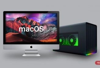 An Image of external graphic card with mac