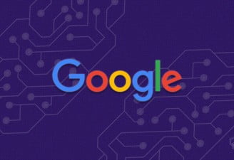 An illustration of Google logo for Google Project Maven for Pentagon article