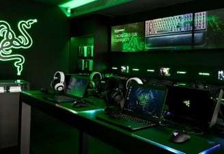 A picture of Razer's gaming accessory store