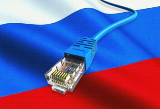an image of ethernet and russian flag
