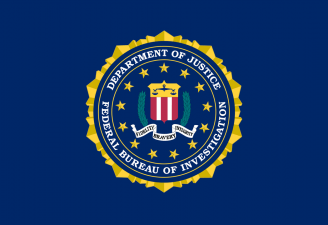 A picture of FBI flag