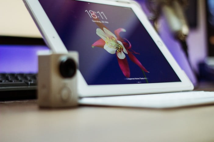 A Photo Of Ipad On A Table With Lockscreen On