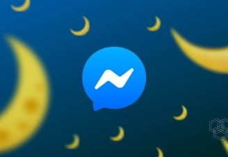 A featured image design with messenger icon and crescent emoji by Muhammad Abdullah aka abdugeek