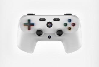 A render of possible Google's game controller by artist