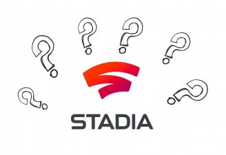 An illustration using Google Stadia logo