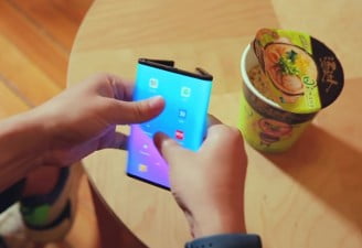 A screenshot of Xiaomi Mi Fold teased and leaked on YouTube