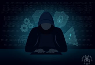 An illustration representing a hacker