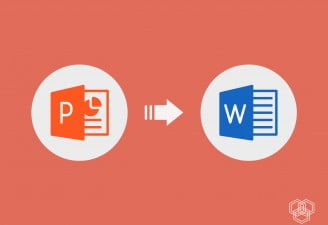 how to convert powerpoint file to word