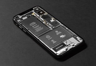 An iPhone's inside look with a removable battery