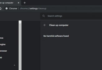 clean up computer using chrome cleanup tool
