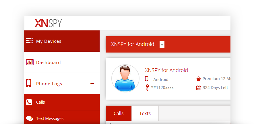 Xnspy Dashboard