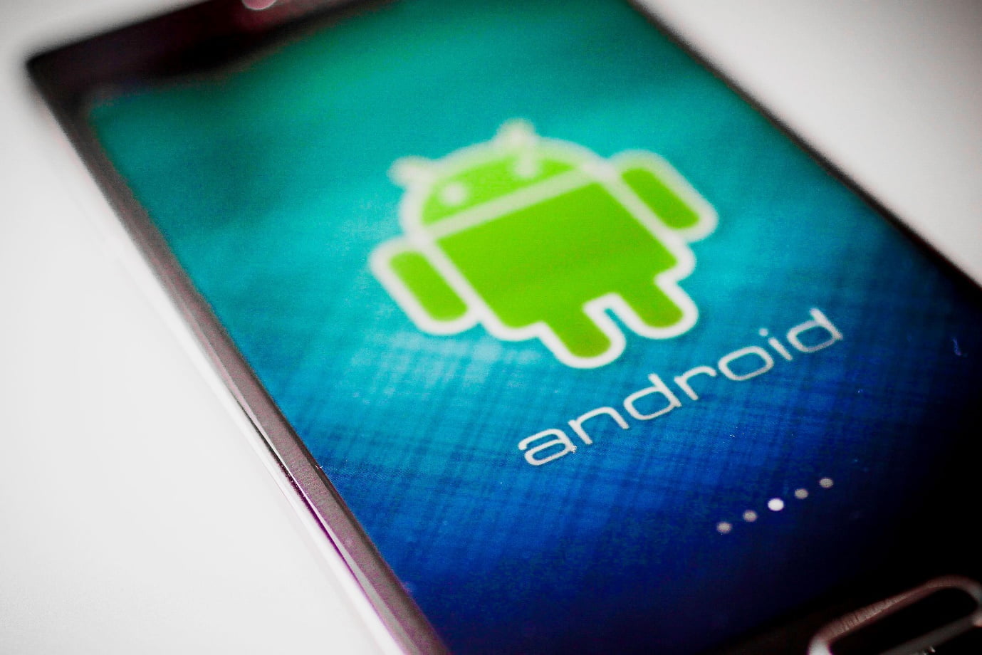 A Smartphone With Android Logo