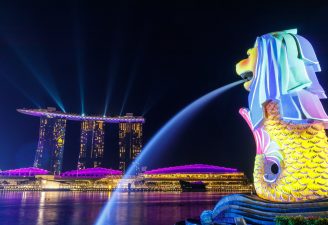 Singapore Lion Fountain photo